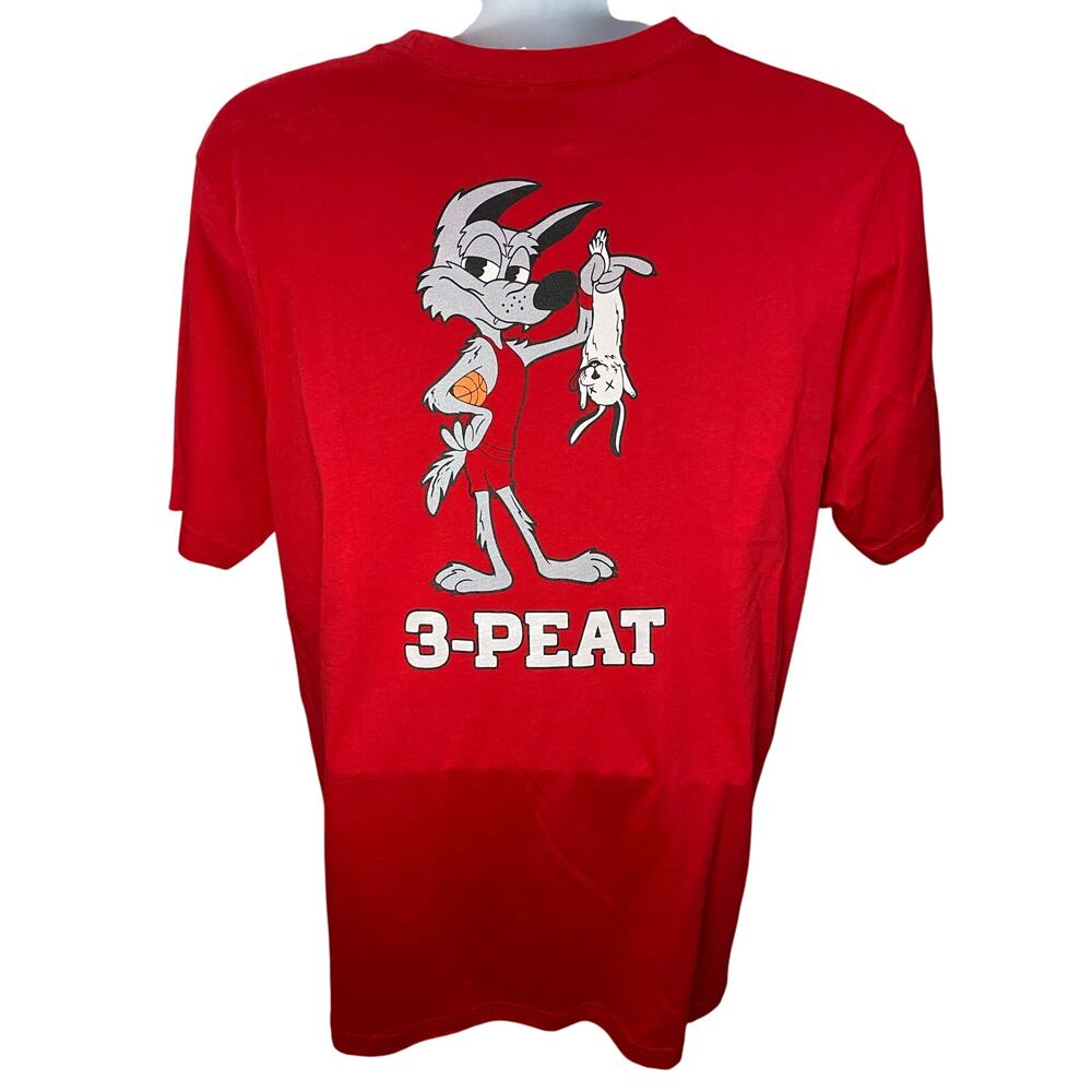 Barstool Sports NC State “3-Peat” T-Shirt Men’s Size XL Red Short Sleeve